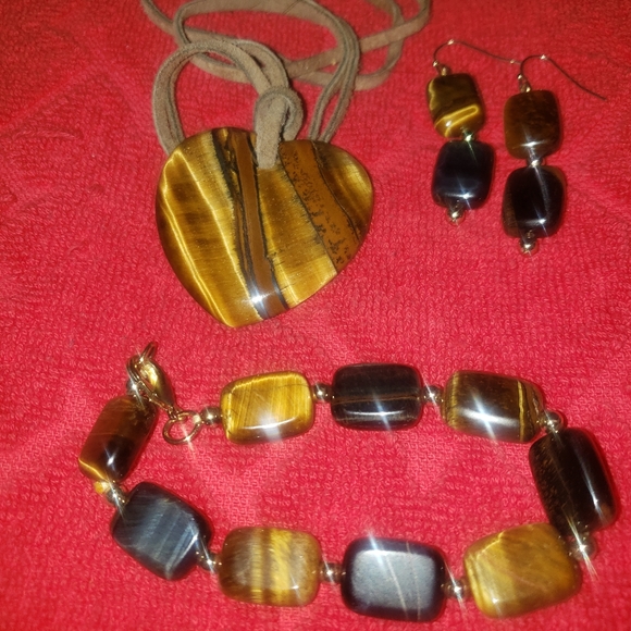 Jewelry Womens Tigers Eye Jewelry Trio Set Poshmark
